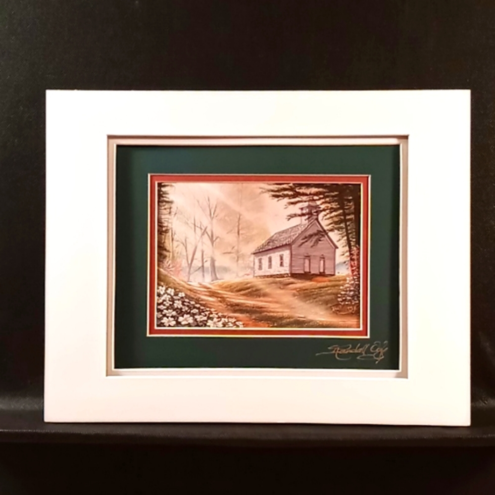 "Methodist Church" Original Limited Edition Litho Print, Signed by Randall Ogle